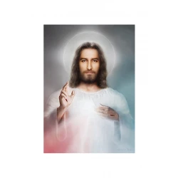 JEZUS BŁOGOSŁAWI - obraz na płótnie 40 cm